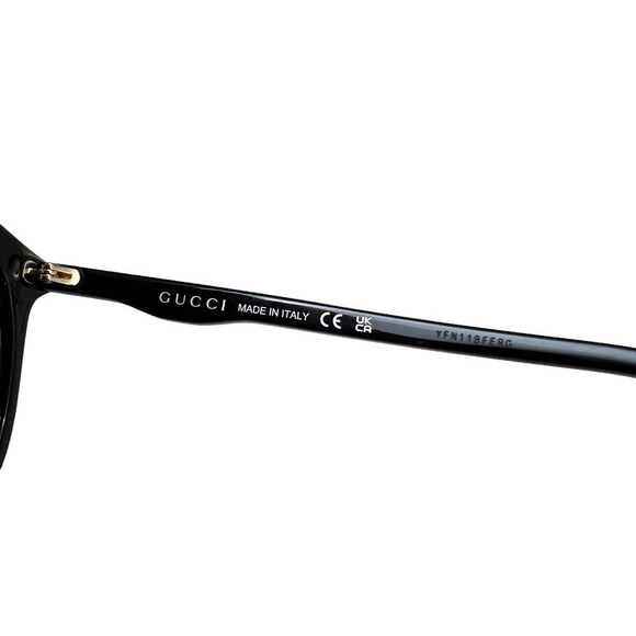 Gucci Round Sunglasses‎ GG0261SA Solar Black Solid Frame Women 144MM main image 11